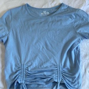 hollister blue baby tee